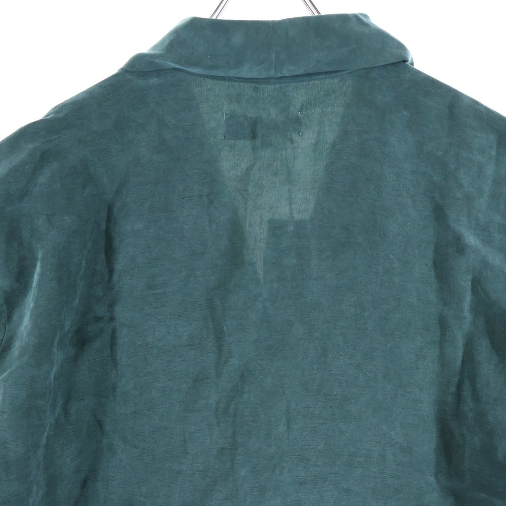 KITH(キス) Cupro Linen Short Sleeve Thompson Crossover Shirt キュプロリネン ショートスリーブ トンプソン クロスオーバー半袖シャツ KHM033480 グリーン