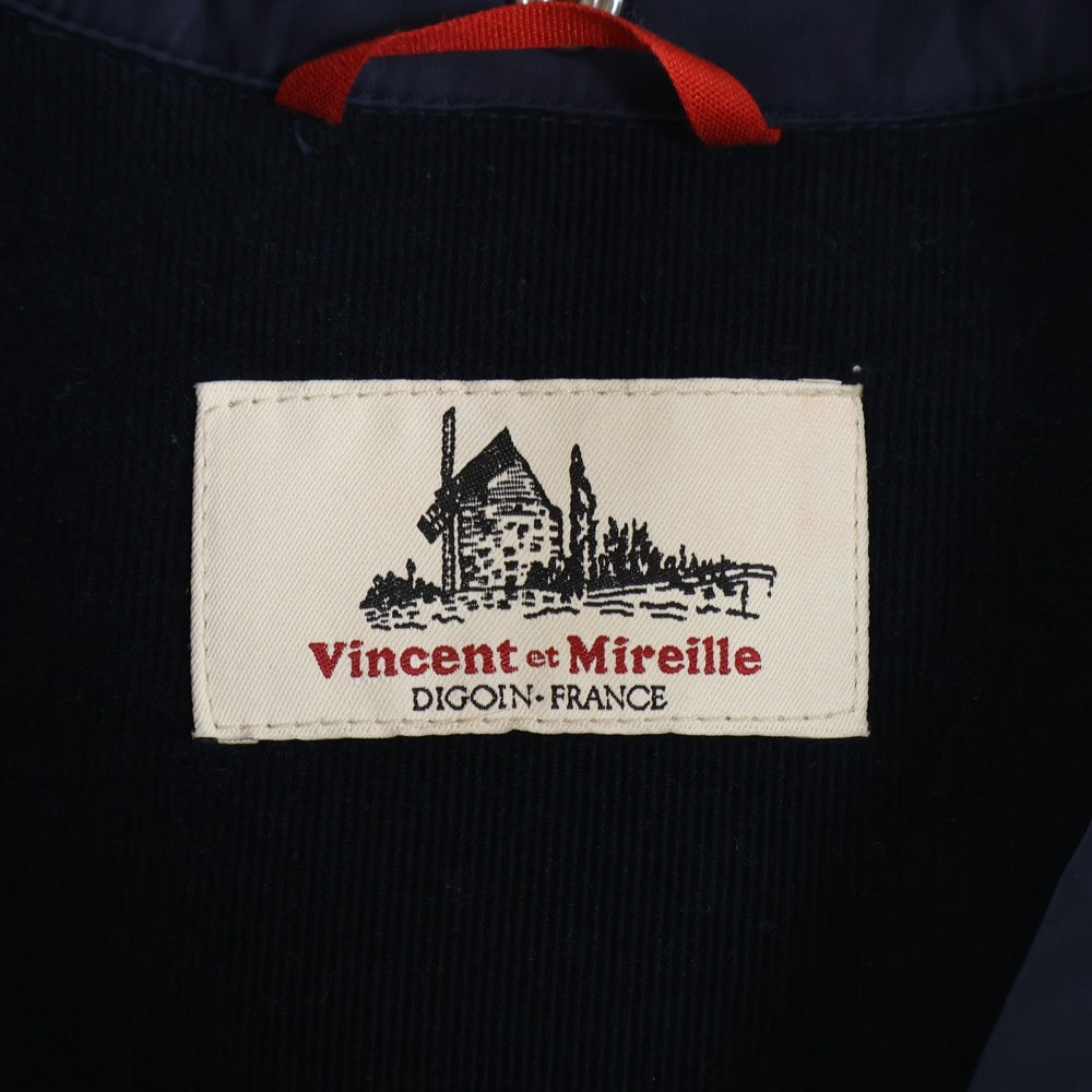 NO BRAND(ノーブランド) VINCENT ET MIREILLE ヴァンソンエミレイユ ステッチレス ダウン コート ネイビー VM232SD26022 レディース