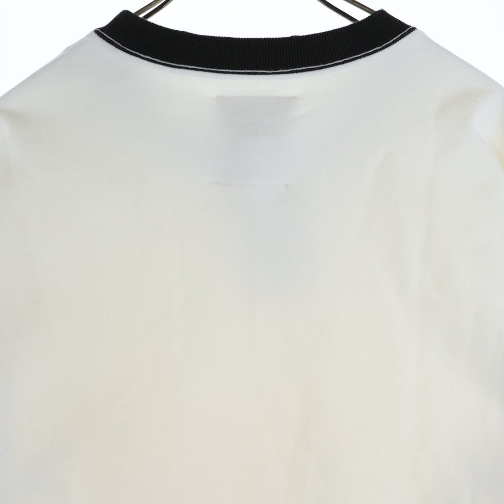 MAISON MIHARAYASUHIRO(メゾンミハラヤスヒロ) SMILE FACE スマイルフェイス プリント クルーネックスウェットトレーナー アイボリー