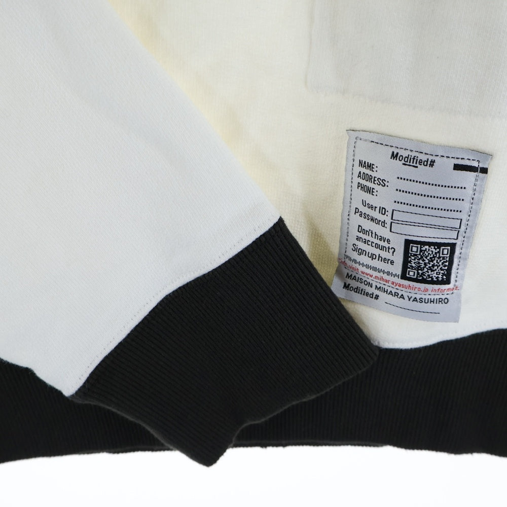 MAISON MIHARAYASUHIRO(メゾンミハラヤスヒロ) SMILE FACE スマイルフェイス プリント クルーネックスウェットトレーナー アイボリー