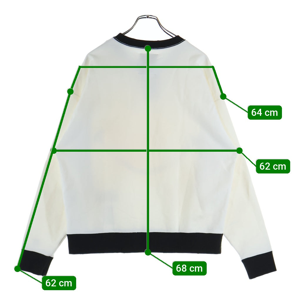 MAISON MIHARAYASUHIRO(メゾンミハラヤスヒロ) SMILE FACE スマイルフェイス プリント クルーネックスウェットトレーナー アイボリー