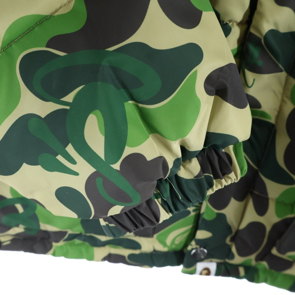 A BATHING APE(アベイシングエイプ) BAPE X SPOTIFY BY CENTRAL CEE CAMO PUFFER JACKET カモフラ ダウン ジャケット グリーン