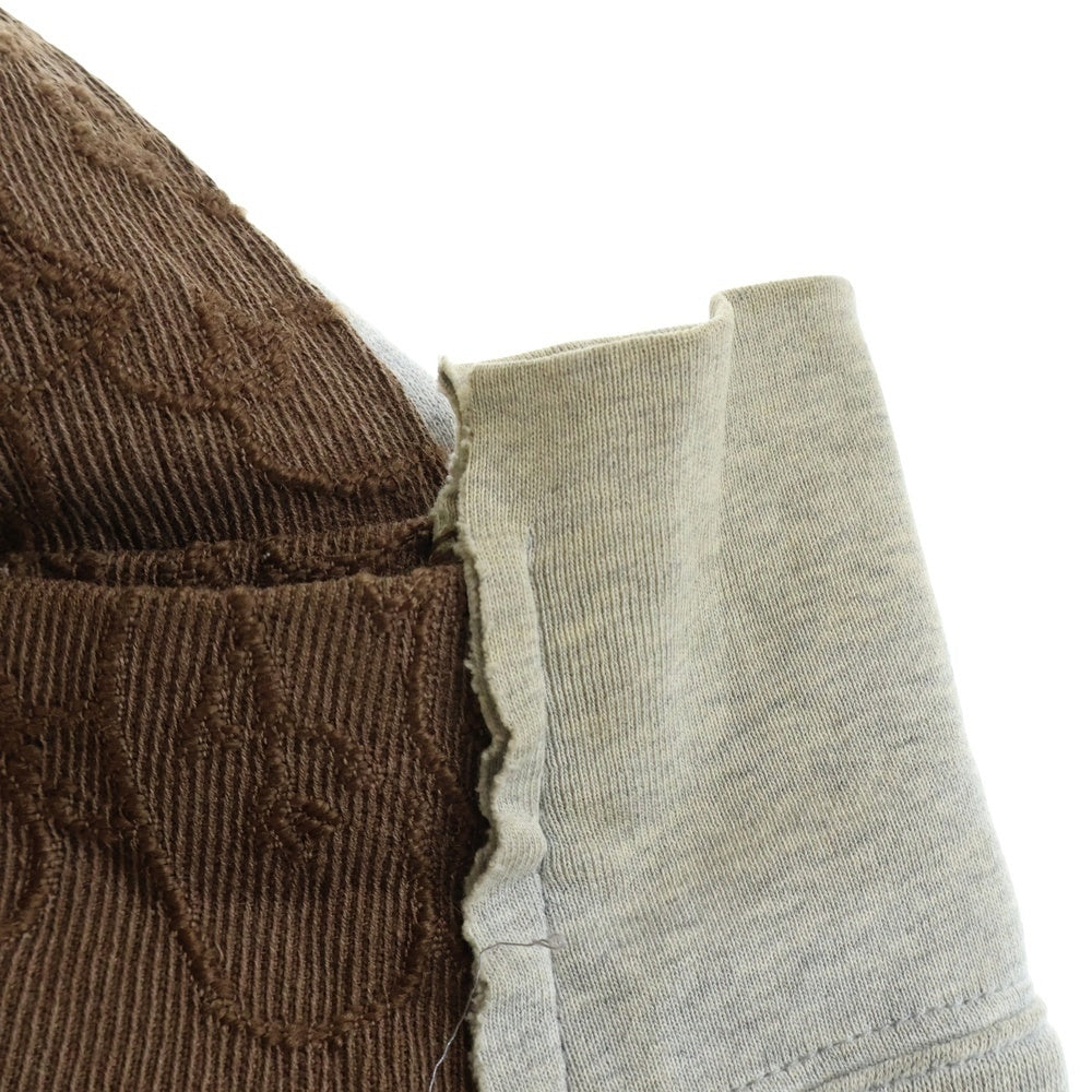 UNDERCOVER(アンダーカバー) 03AW PAPER DOLL期 ジャガート スウェット切替 Pコート