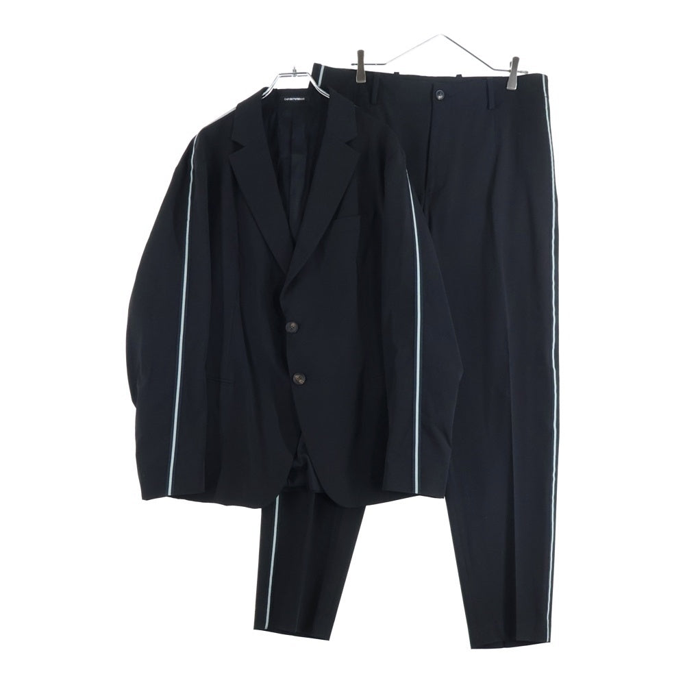 ARMANI(アルマーニ) 19AW サイドライン ストレッチ スーツ セットアップ 41G98S ブラック