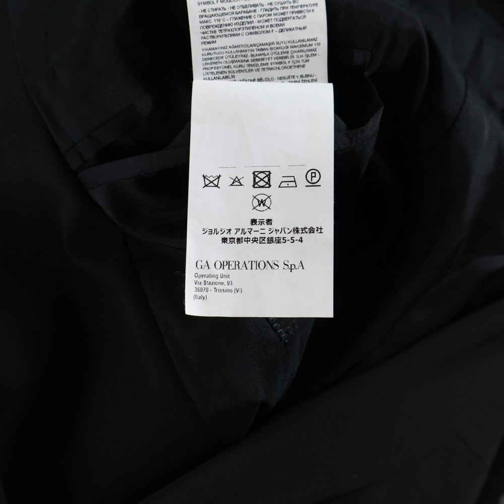 ARMANI(アルマーニ) 19AW サイドライン ストレッチ スーツ セットアップ 41G98S ブラック