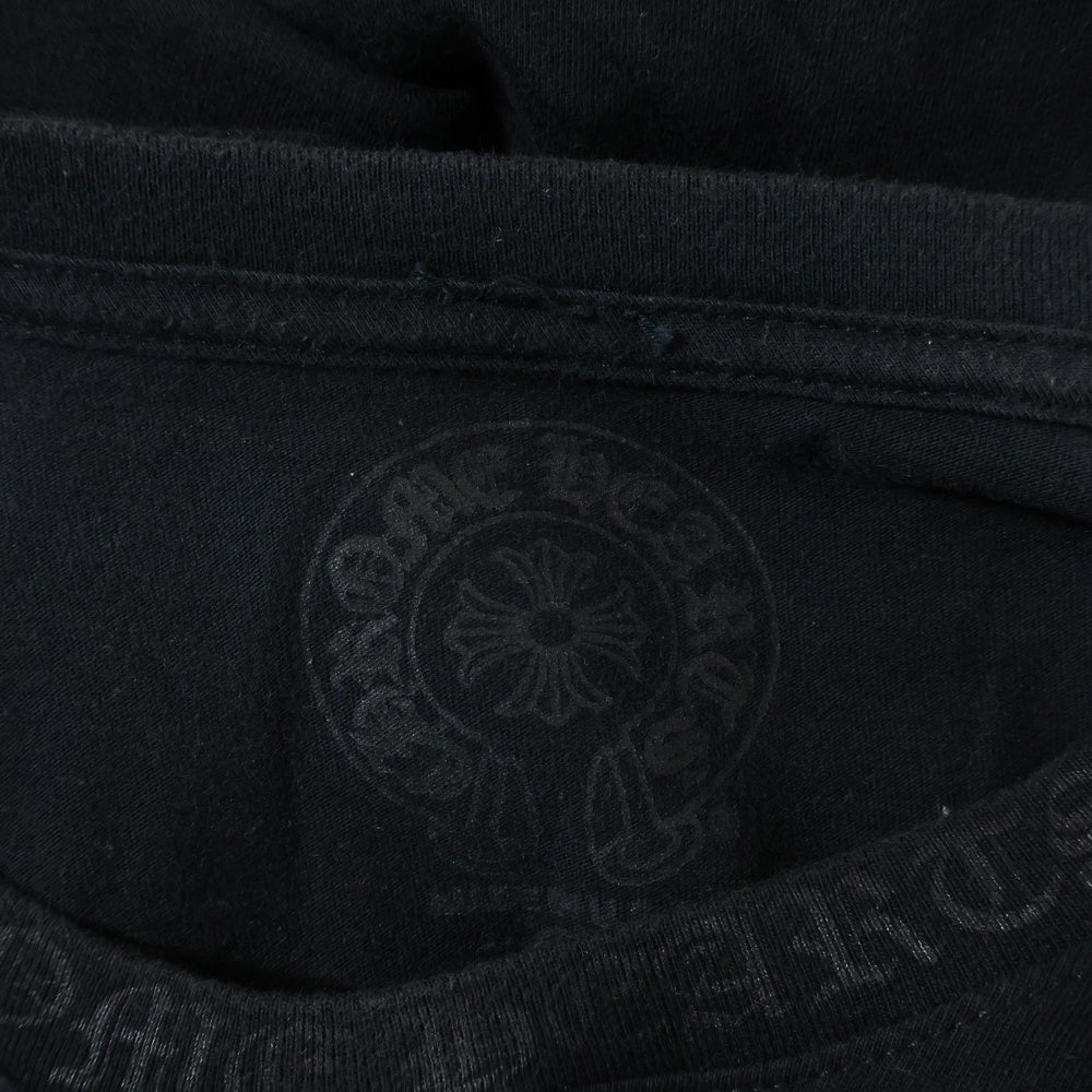 CHROME HEARTS(クロムハーツ) OLD ENGLISH L/S TEE オールドイングリッシュ ポケット ロングスリーブカットソー ブラック