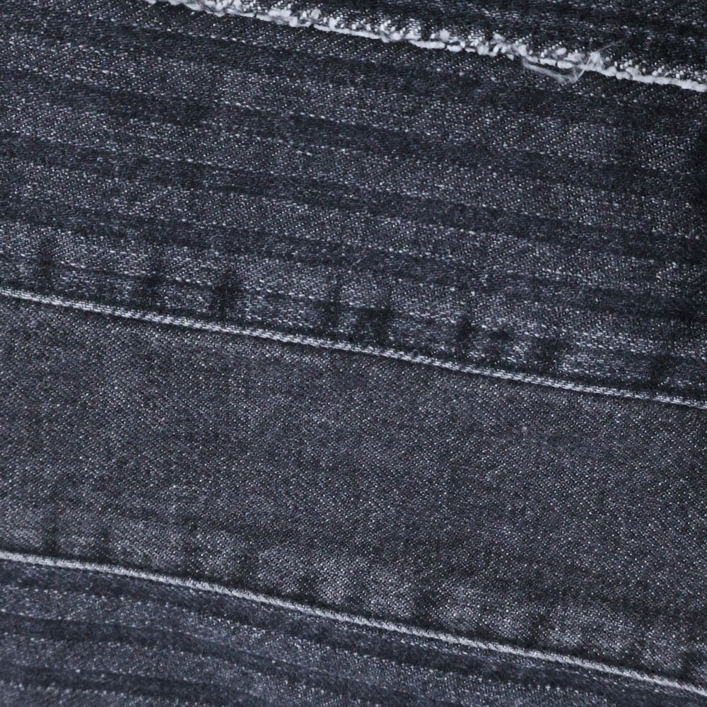 HYSTERIC GLAMOUR(ヒステリックグラマー) 25SS スクラッチフレア ウミヘビ デニムパンツ ブラック 02251AP55