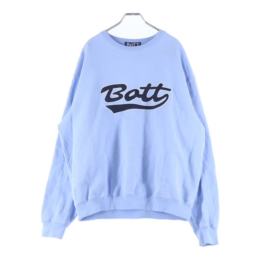 BoTT(ボット) Logo sweat クルーネックスウェット トレーナー ライトブルー 243BoTT30