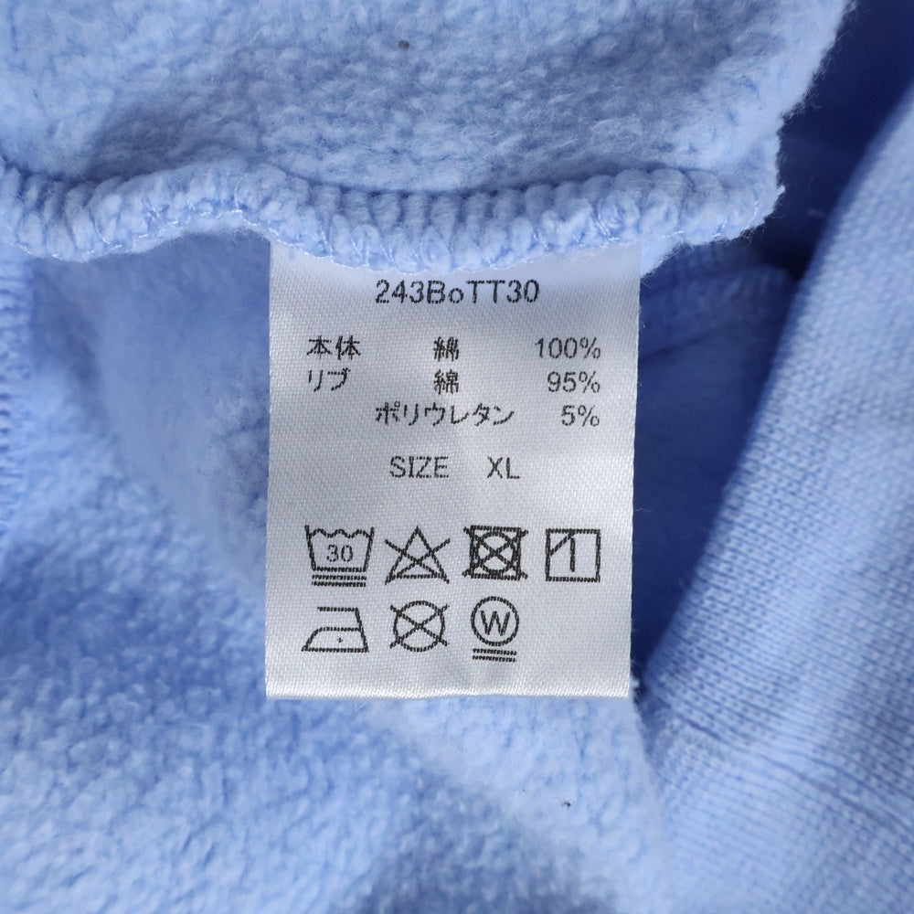 BoTT(ボット) Logo sweat クルーネックスウェット トレーナー ライトブルー 243BoTT30