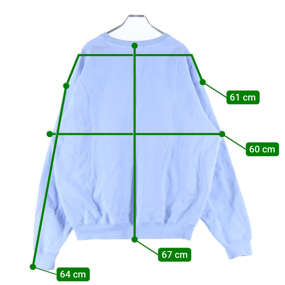 BoTT(ボット) Logo sweat クルーネックスウェット トレーナー ライトブルー 243BoTT30