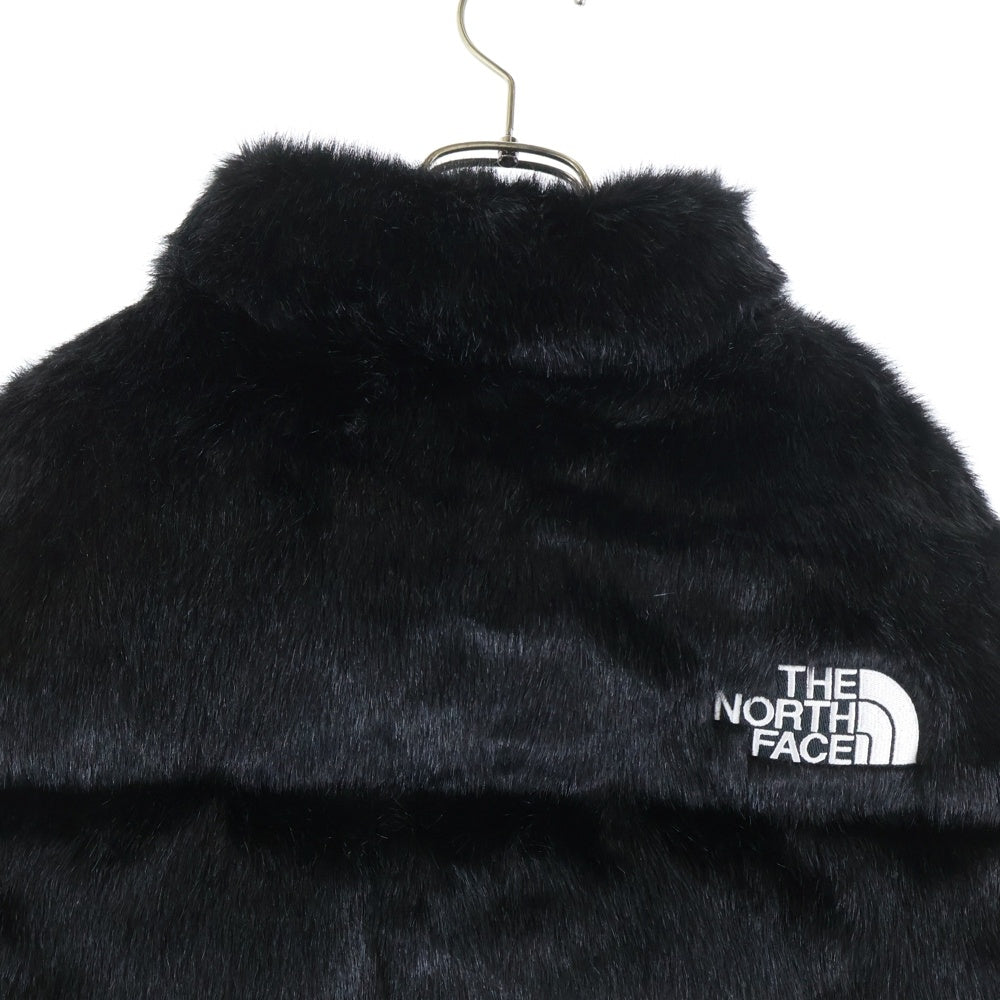 SUPREME(シュプリーム) 20AW ×THE NORTH FACE Faux Fur Nuptse Jacket ファー ヌプシ ダウンジャケット ND92001I ブラック