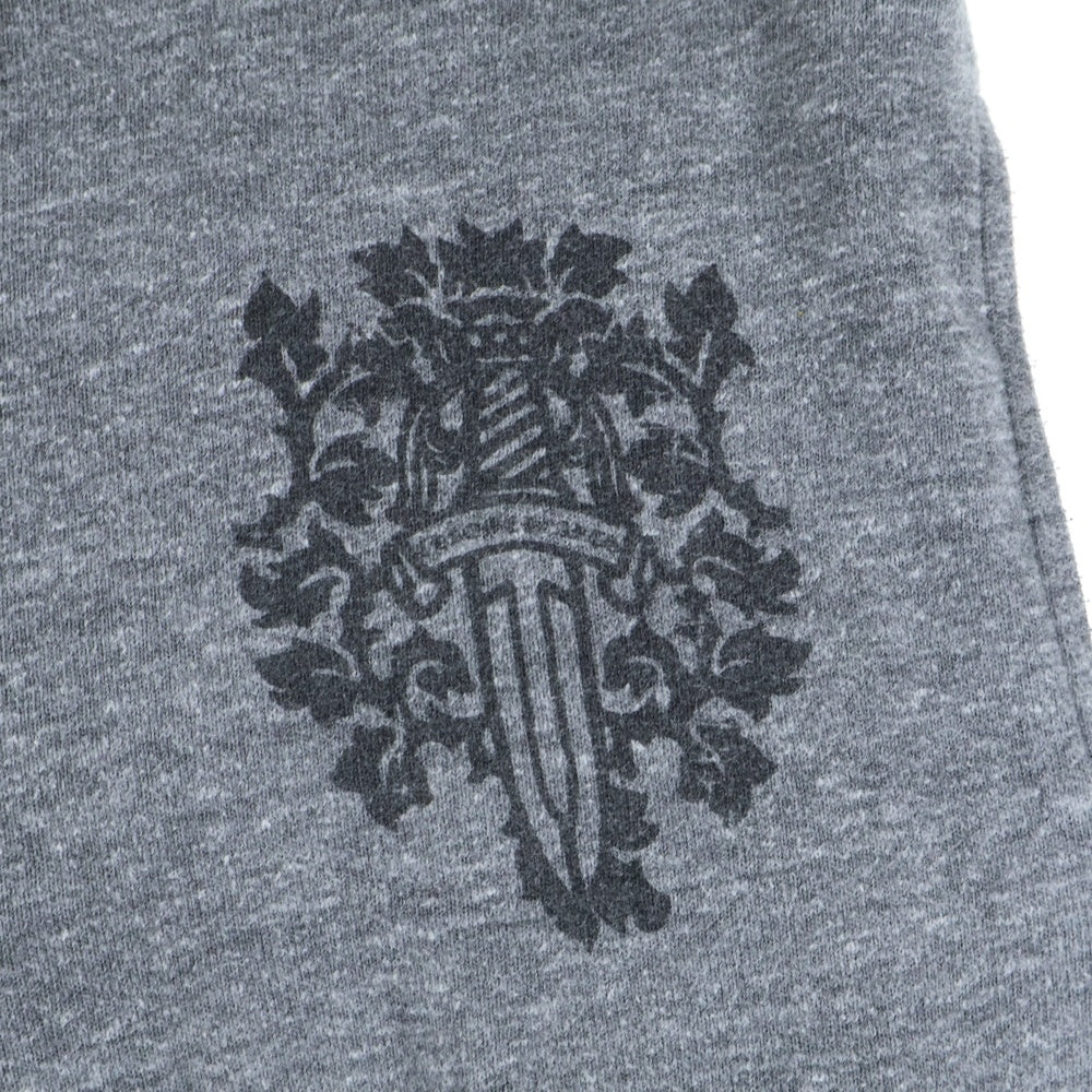 CHROME HEARTS(クロムハーツ) ダガープリント スウェット ハーフパンツ ショーツ グレー