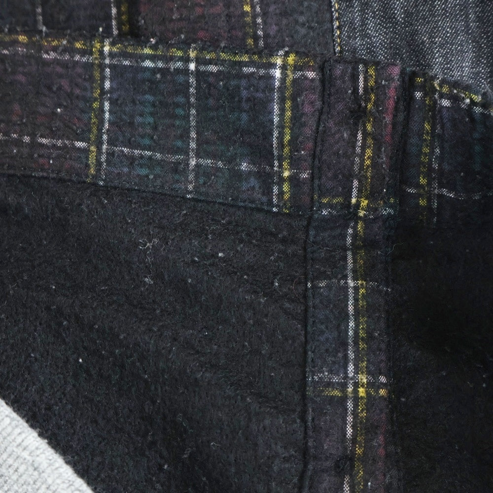 DSQUARED2(ディースクエアード) スウェットドッキング チェック柄 長袖シャツ ブラウン 74DL079744312