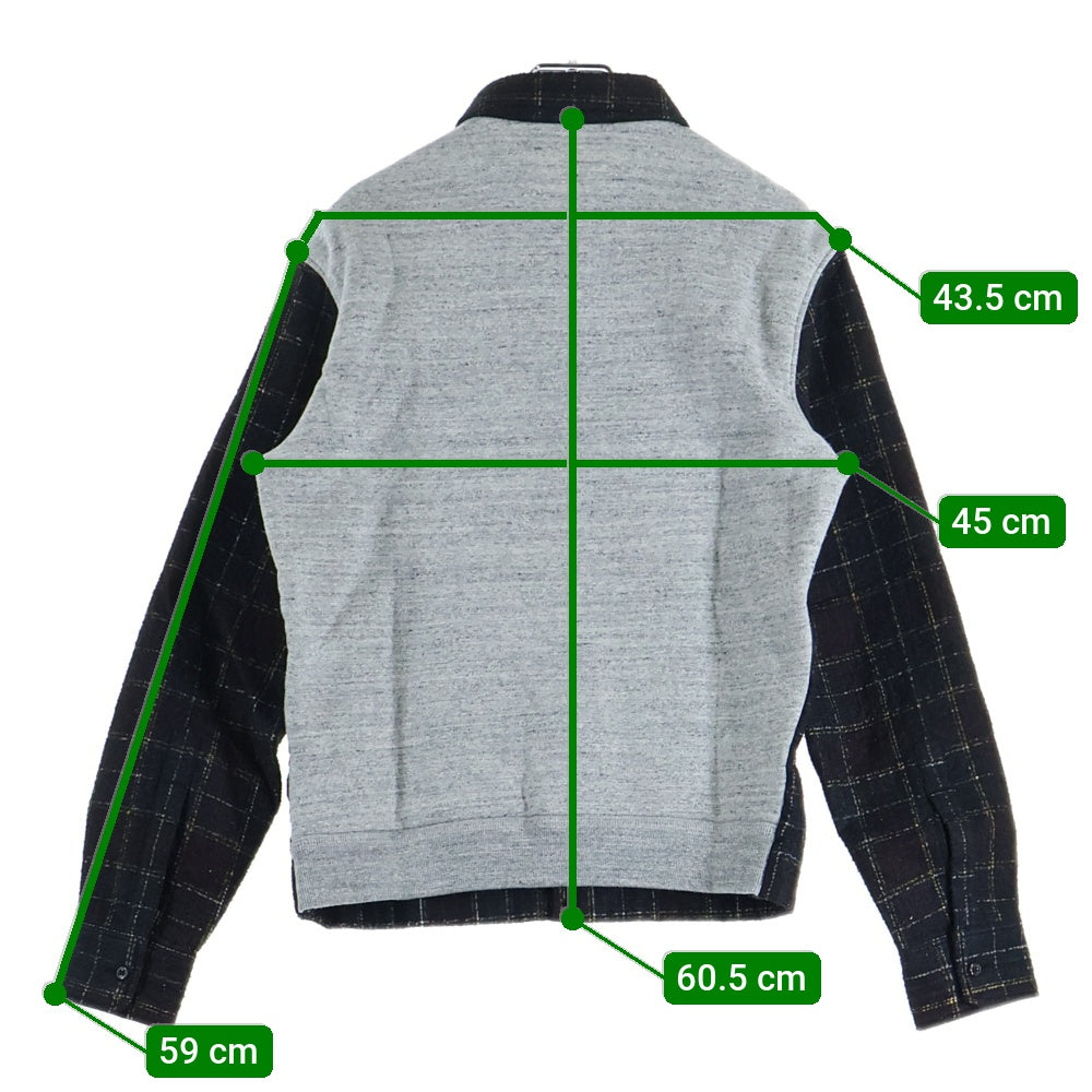 DSQUARED2(ディースクエアード) スウェットドッキング チェック柄 長袖シャツ ブラウン 74DL079744312