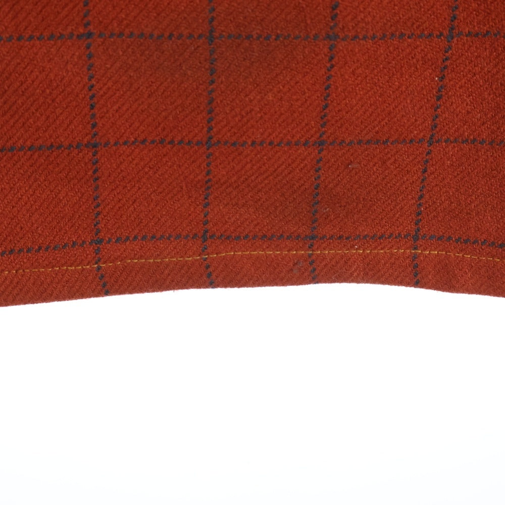 COMME des GARCONS JUNYA WATANABE MAN(コムデギャルソンジュンヤワタナベマン) 02AW ×Levis Reconstructed Plaid Pants 再構築 チェック柄 パンツ WG-P031 オレンジ