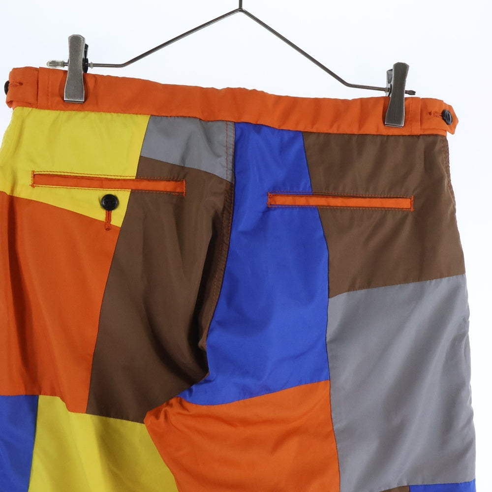 COMME des GARCONS HOMME PLUS(コムデギャルソンオムプリュス) 05AW パッチワーク ナイロンパンツ PP-P059 マルチ