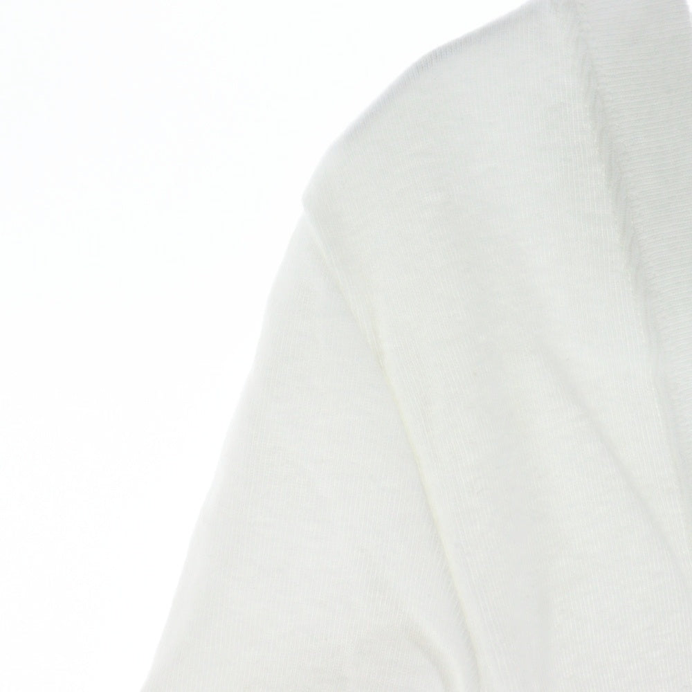 NO BRAND(ノーブランド) SeaRoomlynn オールドコットン Back UロングスリーブTシャツ ホワイト レディース
