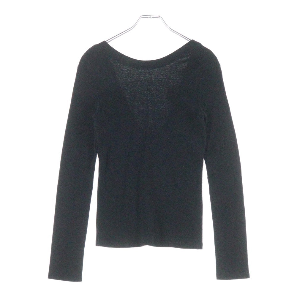 NO BRAND(ノーブランド) SeaRoomlynn オールドコットン Back UロングスリーブTシャツ ホワイト レディース