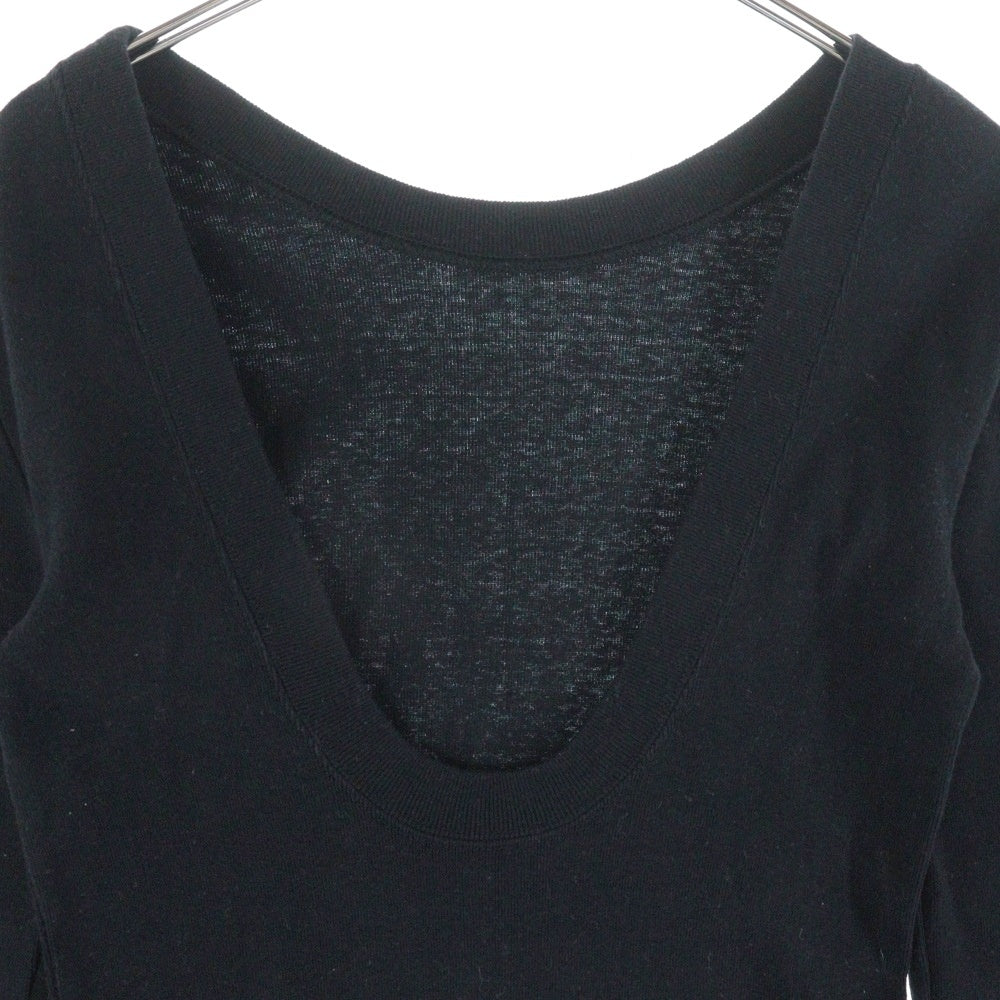 NO BRAND(ノーブランド) SeaRoomlynn オールドコットン Back UロングスリーブTシャツ ホワイト レディース