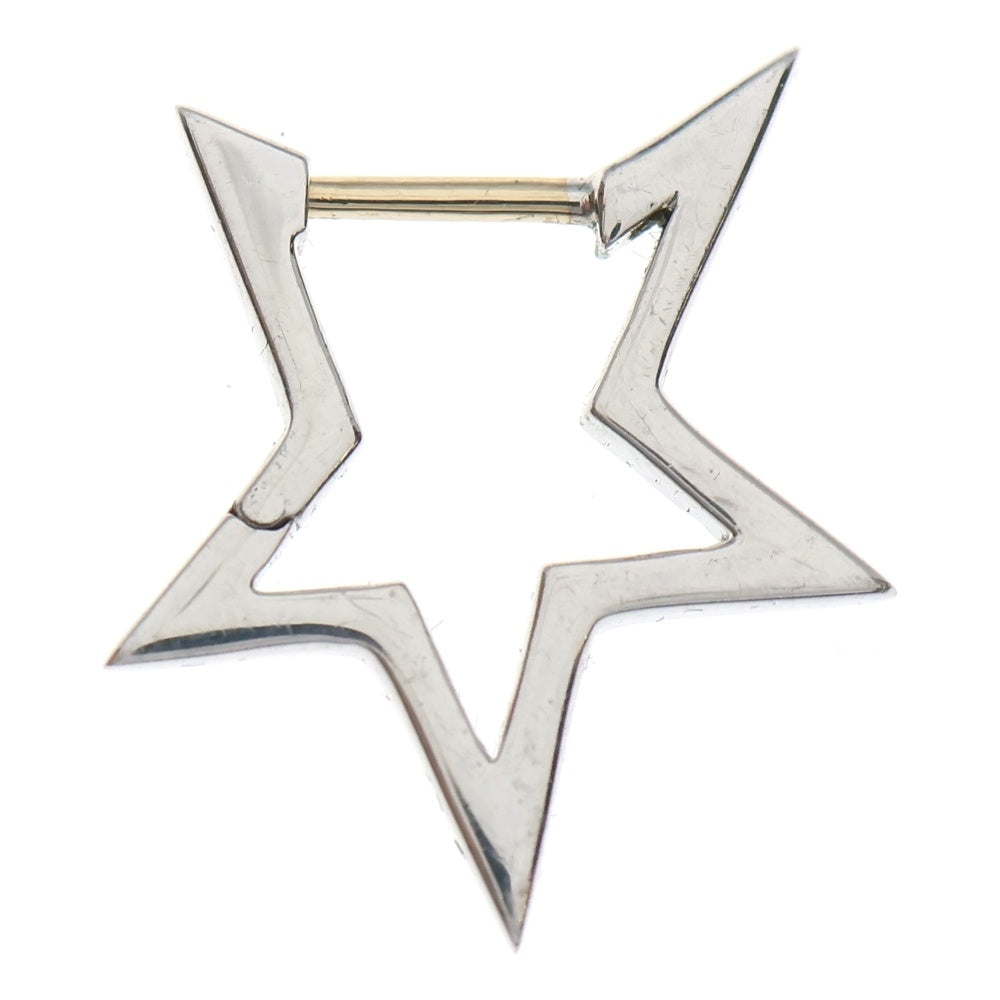 NO BRAND(ノーブランド) MAYU Hoop star pierced earring マユ フープスター ピースド ピアス シルバー レディース