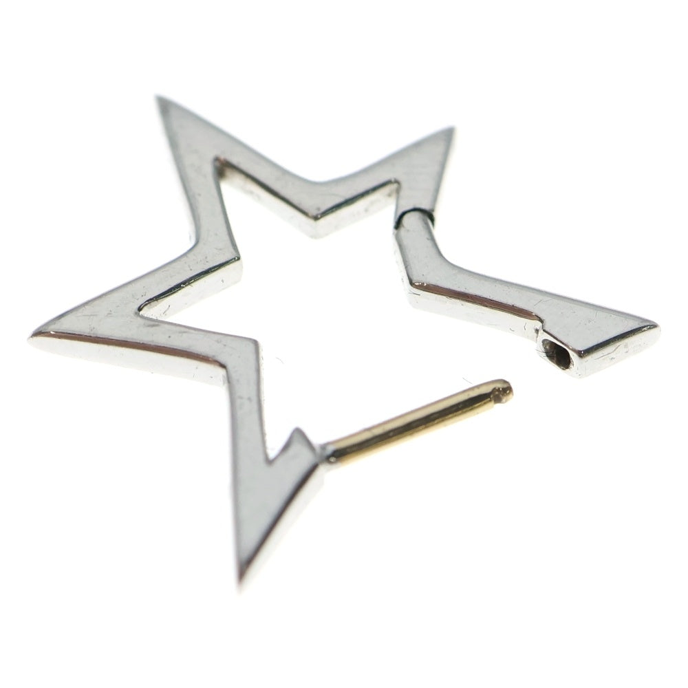 NO BRAND(ノーブランド) MAYU Hoop star pierced earring マユ フープスター ピースド ピアス シルバー レディース