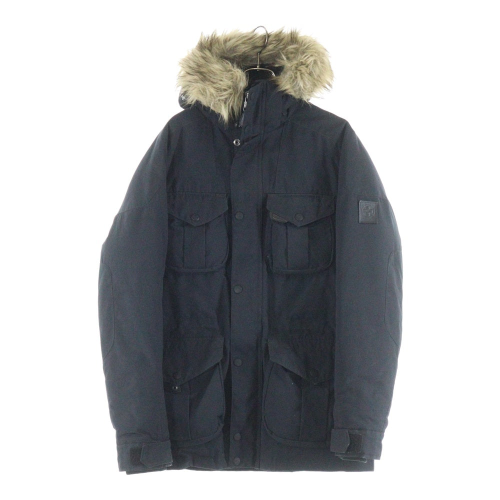 RLX RALPHLAUREN(アール エル エックス ラルフ ローレン) ジップアップ ファーフーディ ダウンジャケット 710634980001 ブラック