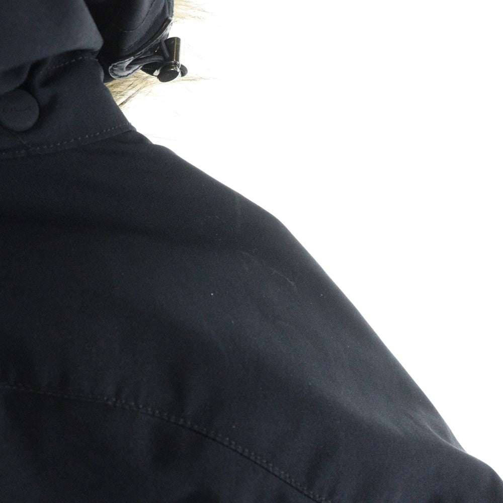 RLX RALPHLAUREN(アール エル エックス ラルフ ローレン) ジップアップ ファーフーディ ダウンジャケット 710634980001 ブラック