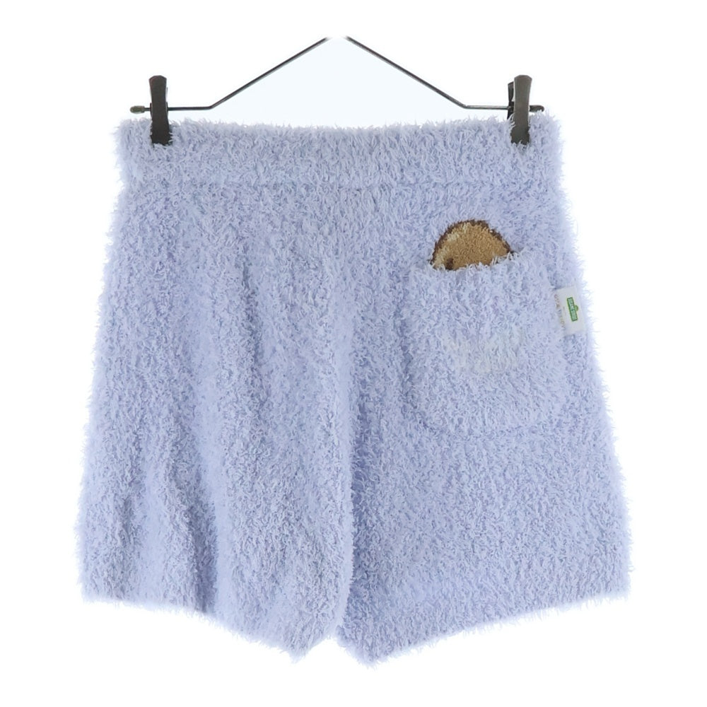 gelato pique(ジェラートピケ) SESAME STREET クッキーモンスター フーディパーカー ショートパンツ ブルー ルームウェア レディース