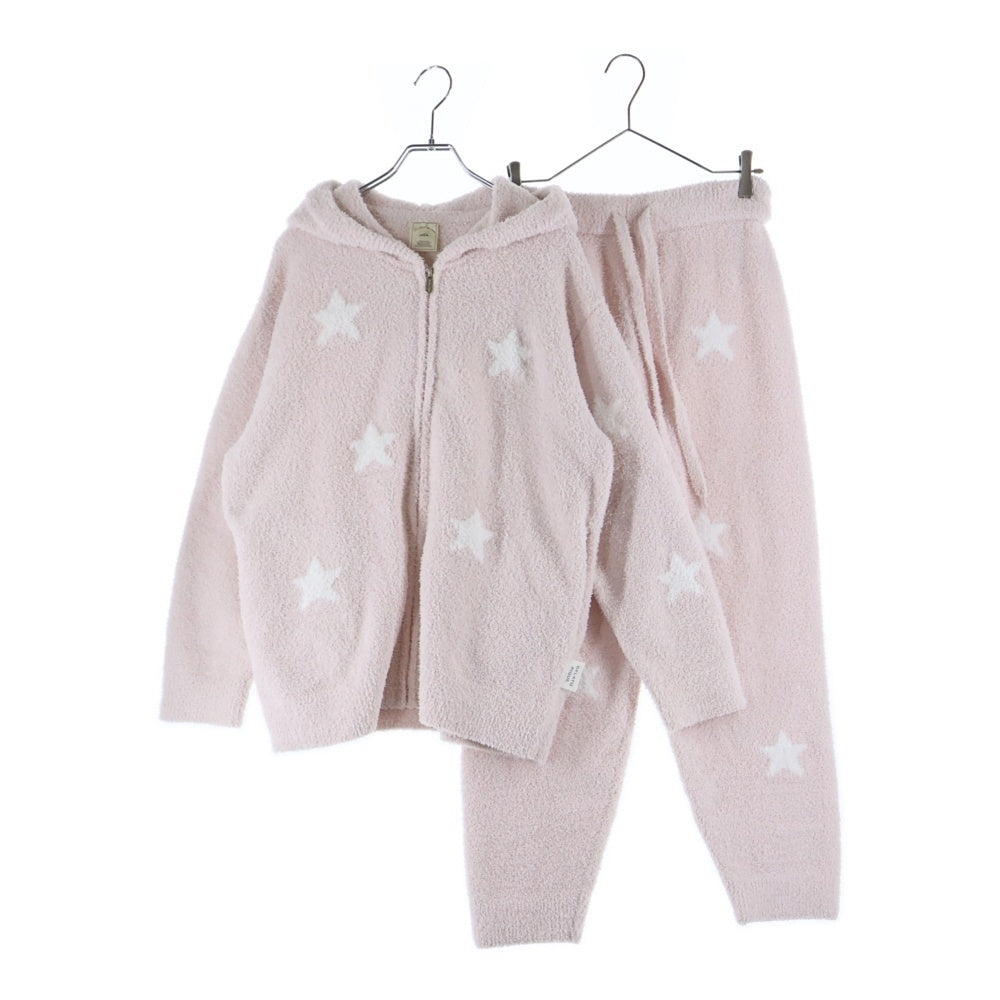 gelato pique(ジェラートピケ) Powder Star ZipUp & Long Pants PWNT251001 パウダースター ジップアップ パーカー パンツ セットアップ ピンク レディース
