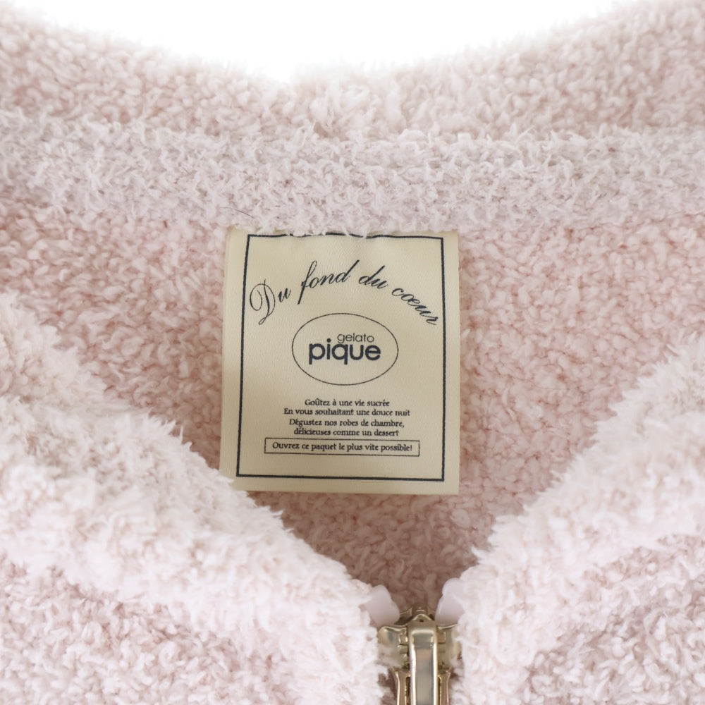 gelato pique(ジェラートピケ) Powder Star ZipUp & Long Pants PWNT251001 パウダースター ジップアップ パーカー パンツ セットアップ ピンク レディース