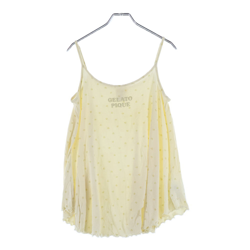 gelato pique(ジェラートピケ) レーヨン混 ハートロゴ セットアップ ルームウェア PWCP252310 ホワイト レディース