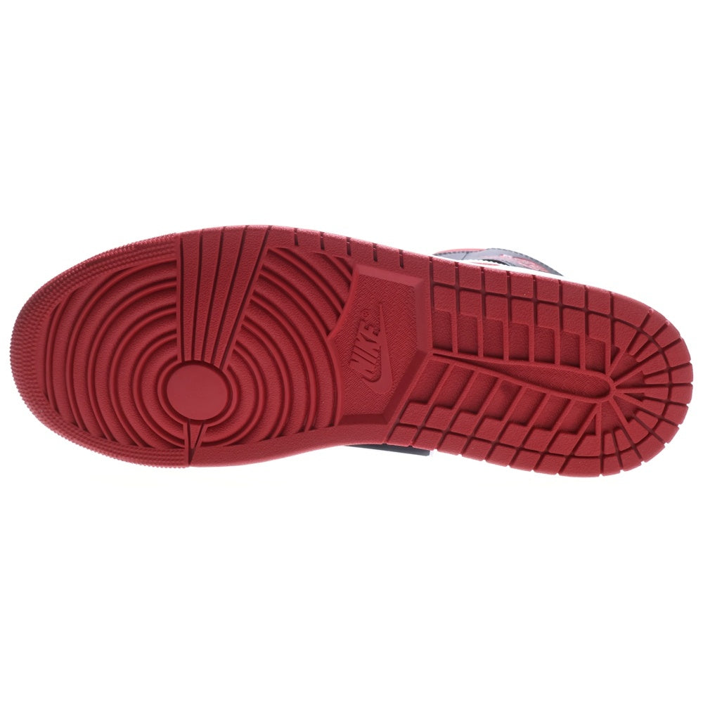 NIKE(ナイキ) AIR JORDAN 1 MID エアジョーダン1 ミッドカットスニーカー ホワイト/ブラック/レッド US10.5/28.5cm 554724-122