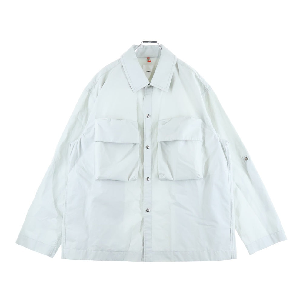 OAMC(オーエーエムシー) 22SS PUFF BLOUSON スナップ 長袖シャツ ジャケット OAMU602231 グレー