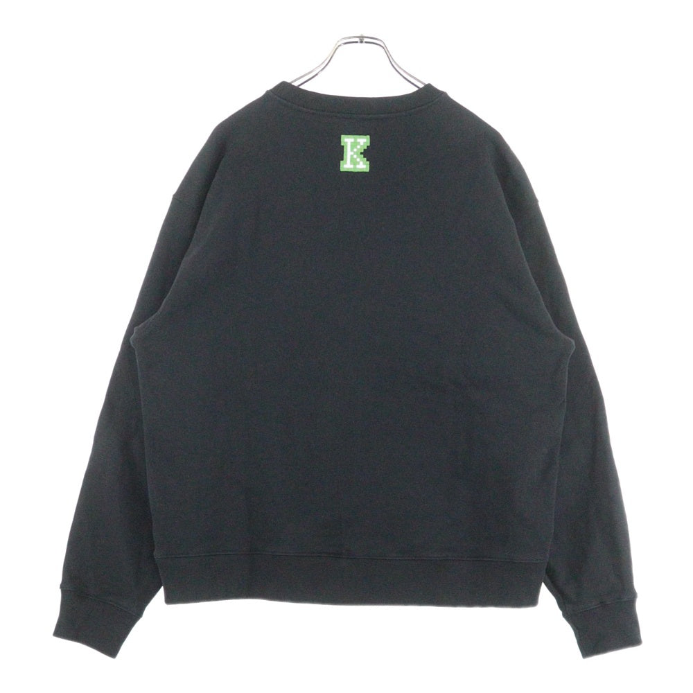 KENZO(ケンゾー) 23SS PIXEL TIGER CREW NECK SWEAT ピクセルタイガー クルーネック スウェットトレーナー ブラック FD55SW5004ME