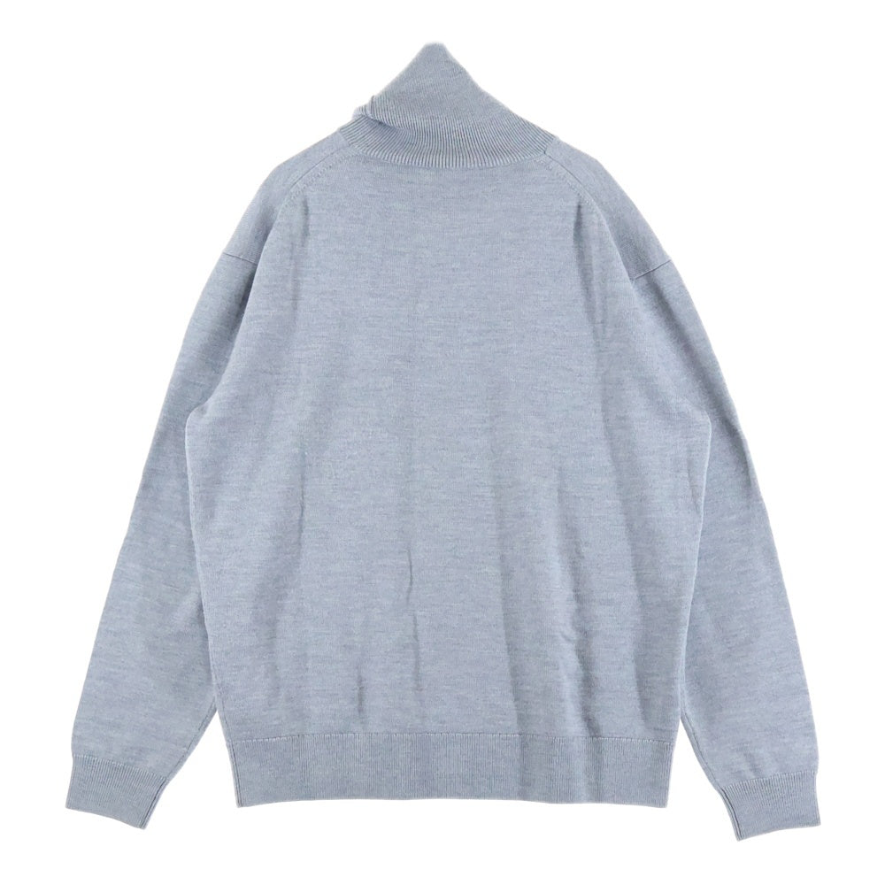 KENZO(ケンゾー) Wool Turtleneck With Mini Tiger Kenzo Paris Logo Sweater タイガー刺繍 ニットセーター グレー FA65PU5383TA