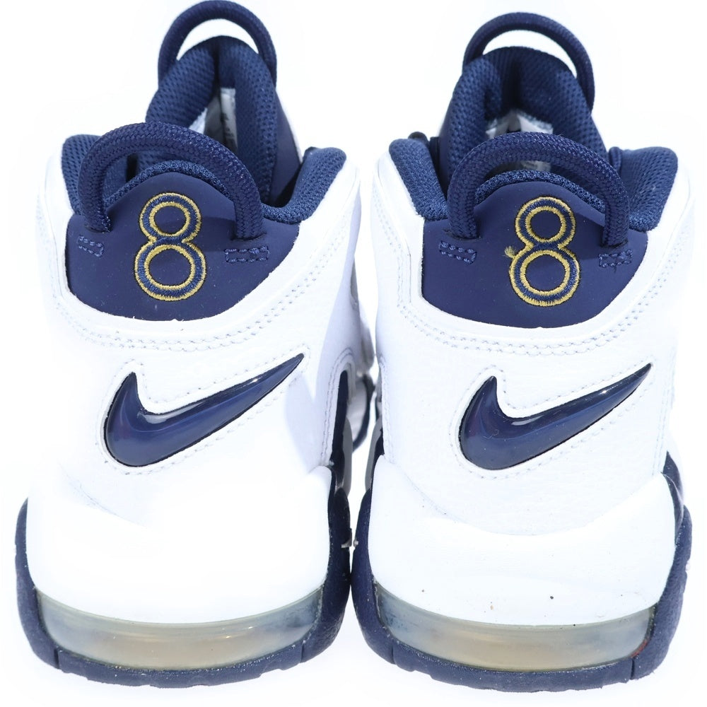 NIKE(ナイキ) GS Air More Uptempo 2024 Olympic ガールズ モアアップテンポ オリンピック ハイカットスニーカー YS6.5/24.5cm ホワイト/ネイビー レディース