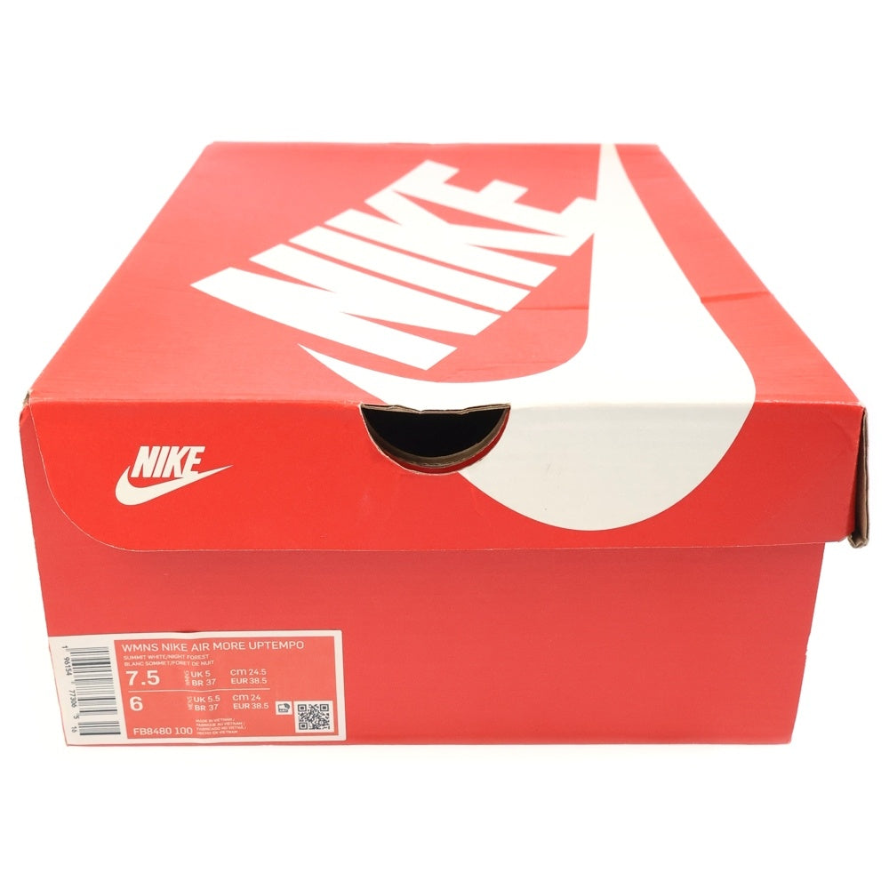 NIKE(ナイキ) GS Air More Uptempo 2024 Olympic ガールズ モアアップテンポ オリンピック ハイカットスニーカー YS6.5/24.5cm ホワイト/ネイビー レディース