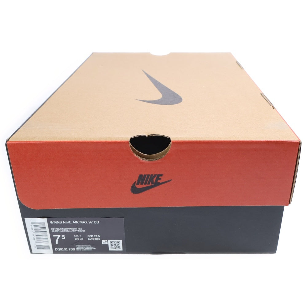 NIKE(ナイキ) WMNS AIR MAX 97 OG METALLIC GOLD VARSITY ローカットスニーカー DQ9131-700 ゴールド US7.5/24.5cm レディース