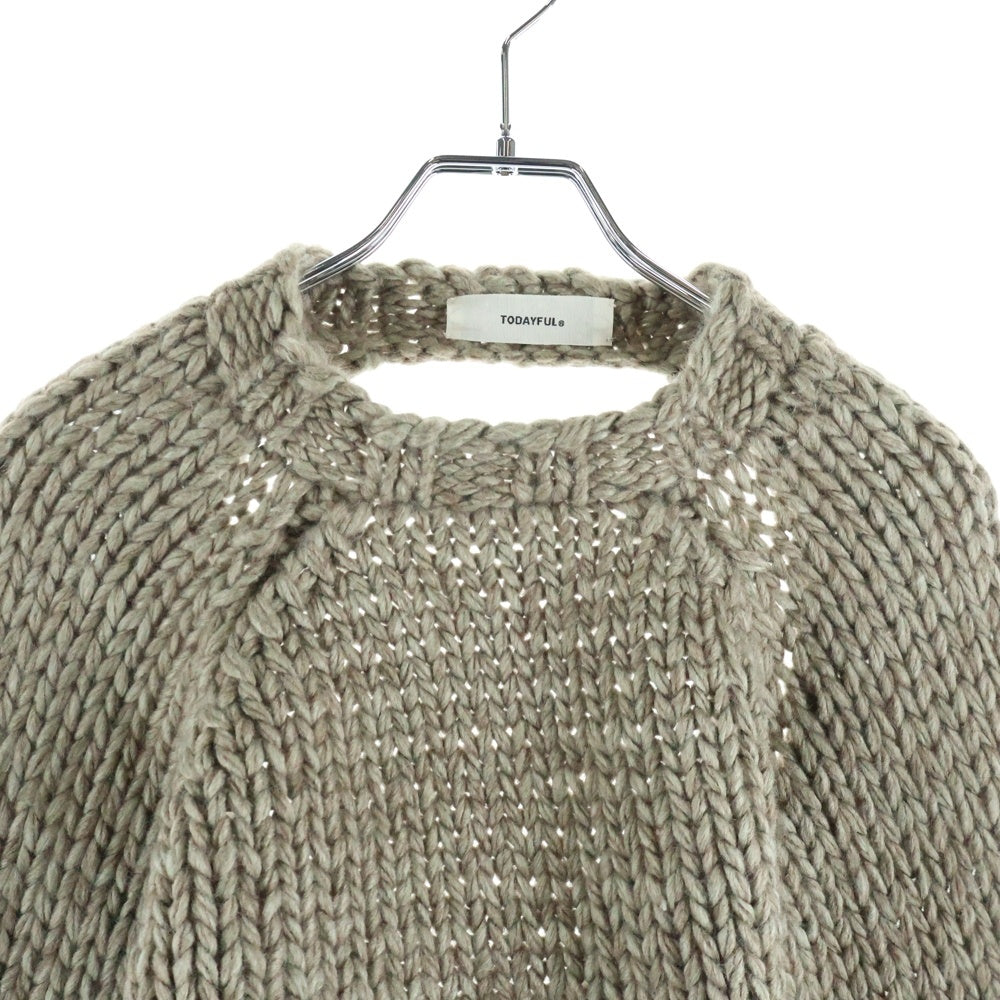 TODAYFUL(トゥデイフル) Lowgauge Sleeve Knit スリーブニット 11920514 ベージュ レディース