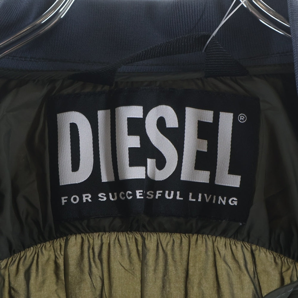 DIESEL(ディーゼル) ダブルジップ ナイロンブルゾン ジャケット CN000089 カーキ レディース