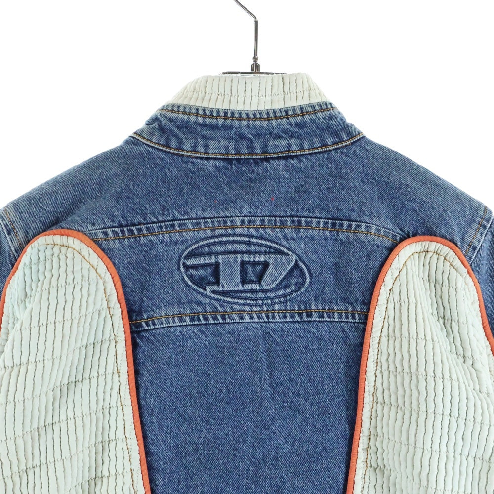 DIESEL(ディーゼル) DE-LIGHT-S キルティング切り替え デニムレーシングジャケット A09140 レディース