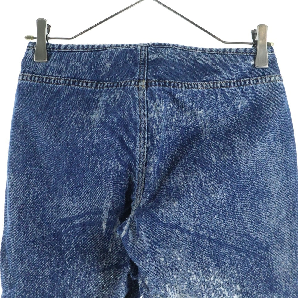 DIESEL(ディーゼル) D-SHARK-FSD2 ダメージ加工 シースルー フレアデニムパンツ 068JH インディゴ レディース