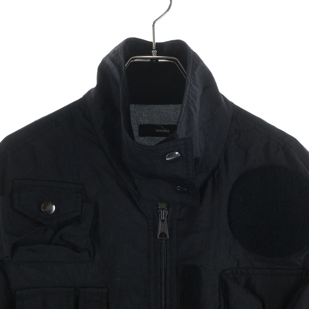 DIESEL(ディーゼル) C-COLAL-0GBBE ジップアップ ミリタリージャケット A04483 ブラック レディース