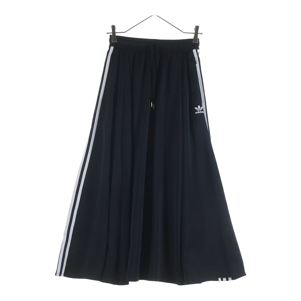 adidas(アディダス) LONG SATIN SKIRT ロングスカート FL0039 ブラック レディース