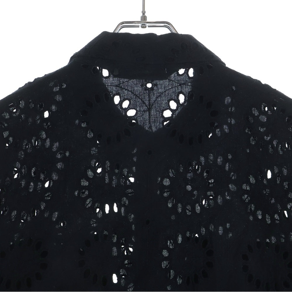 ZARA(ザラ) シースルー フローラル 長袖シャツ ブラック レディース