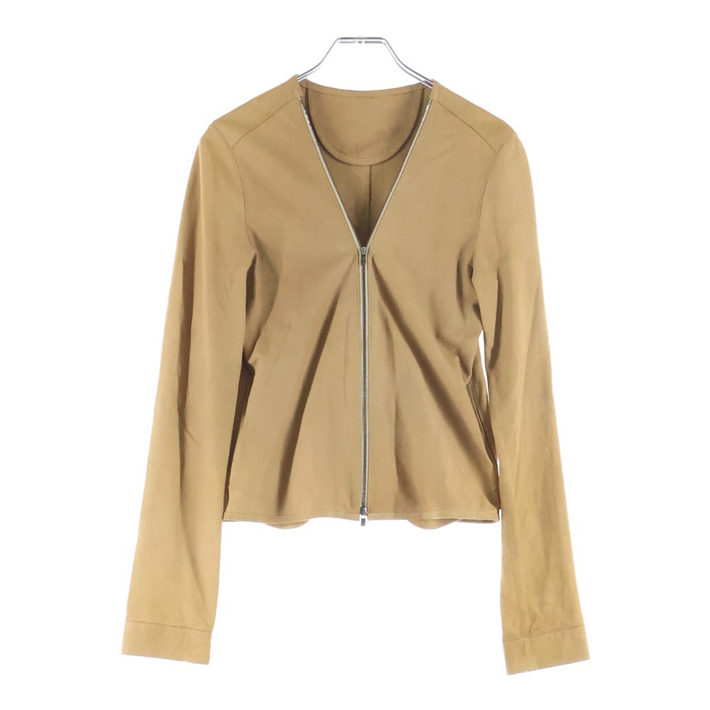 LE CIEL BLEU(ルシェルブルー) ジップアップ ラムレザー ジップアップブルゾン 13S64035 ブラウン レディース