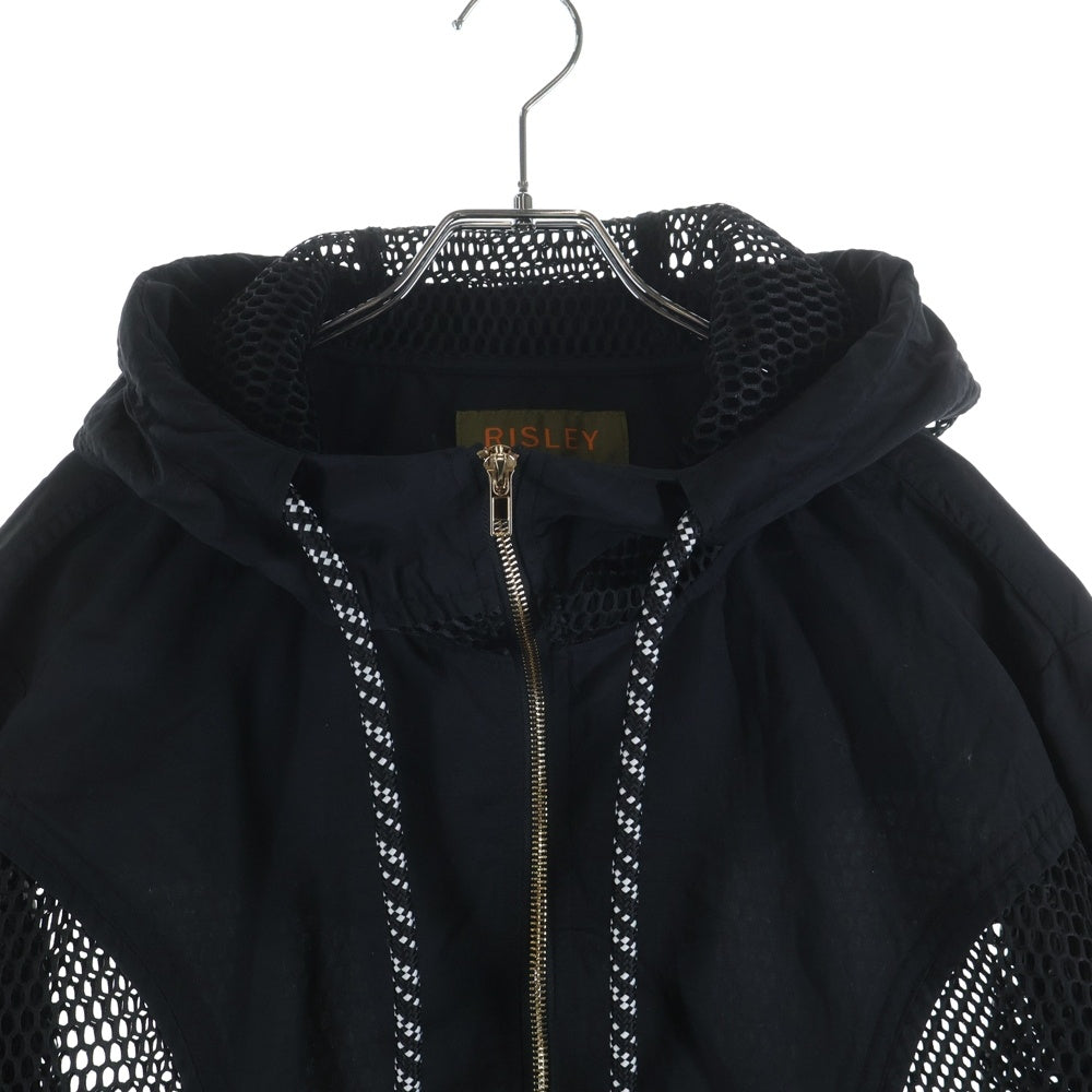 NO BRAND(ノーブランド) RISLEY リズレイ メッシュマウンテンパーカー ブラック レディース