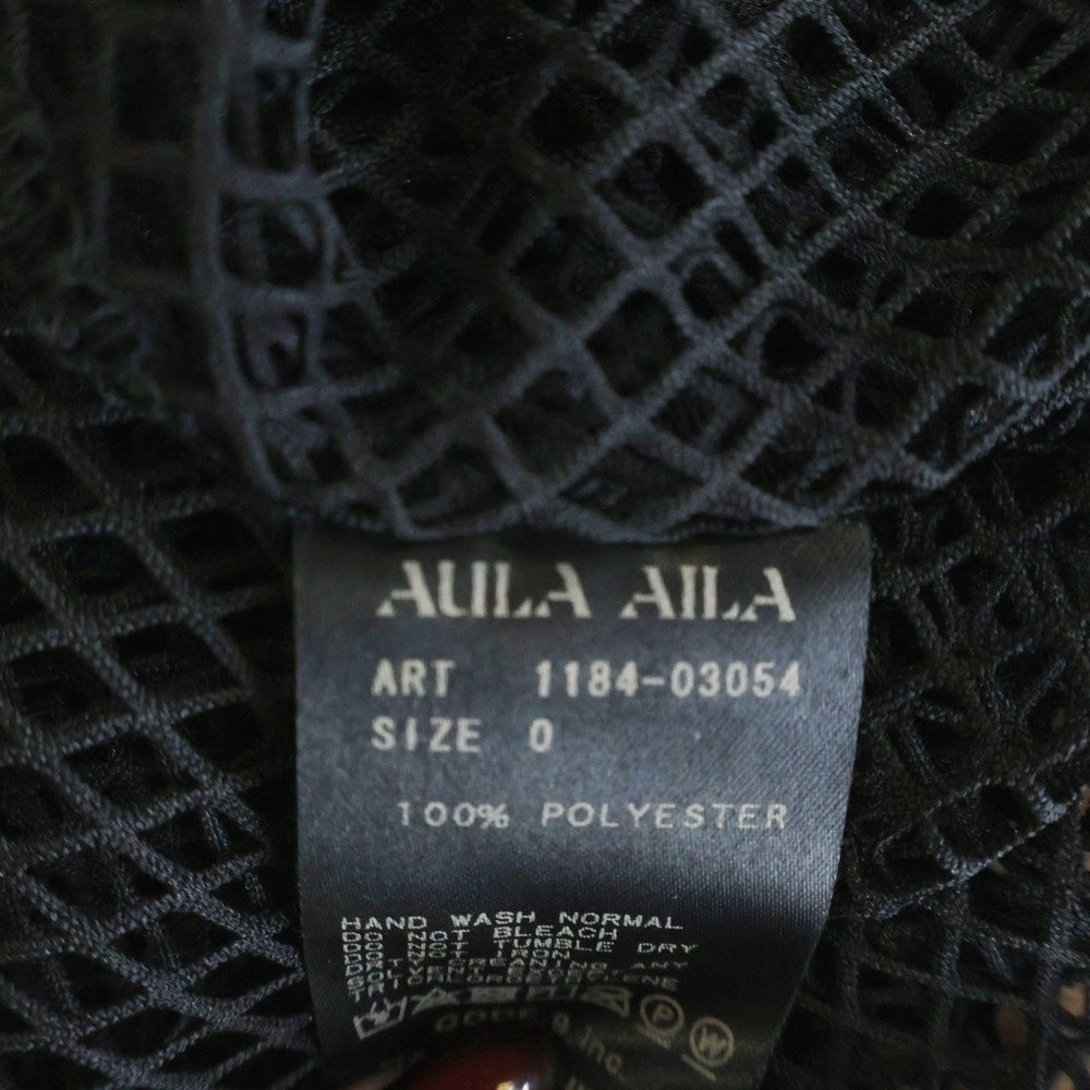 AULA AILA(アウラアイラ) メッシュスカートワンピース ブラック 1184-03054 レディース