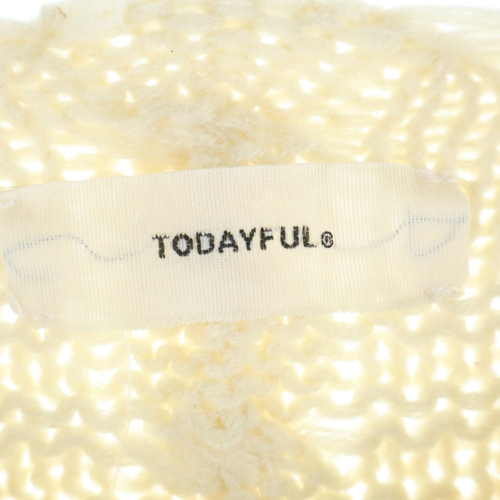 TODAYFUL(トゥデイフル) ダメージアランニット セーター 11820538 アイボリー レディース