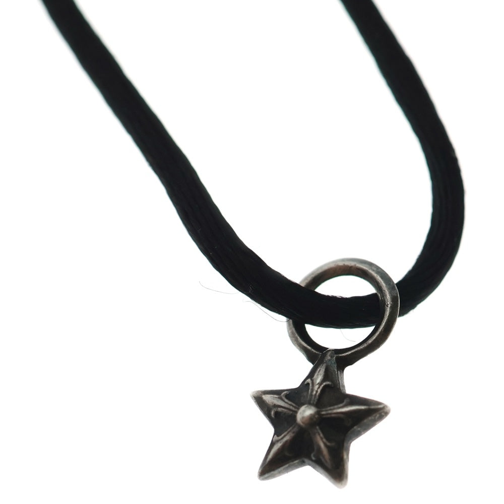 CHROME HEARTS(クロムハーツ) KZ ケーゼット スタースタック シルクブレスレット シルバー×ブラック
